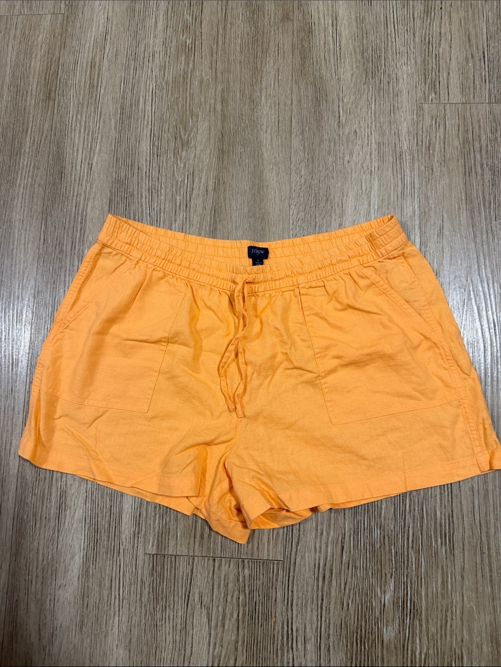 J. Crew Bright Orange Drawstring Athletic Shorts L